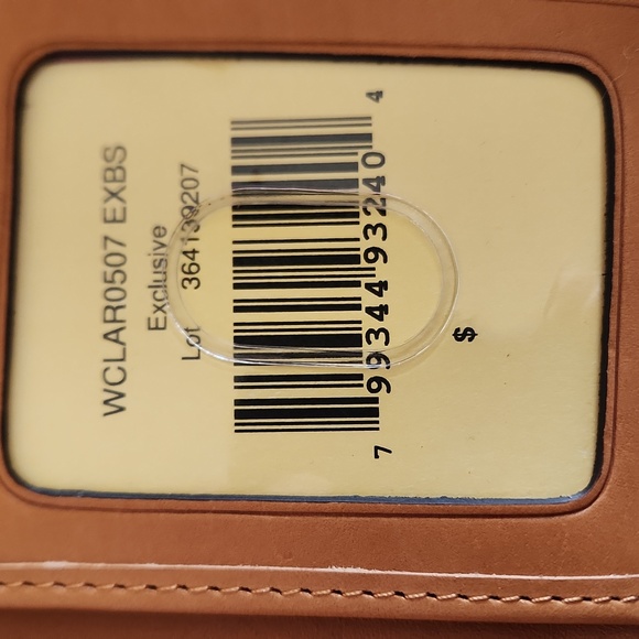 NWT IOB Dooney & Bourke Peach Leather Tri-Fold Flap Long Wallet 🧡🍑 - Picture 10 of 16